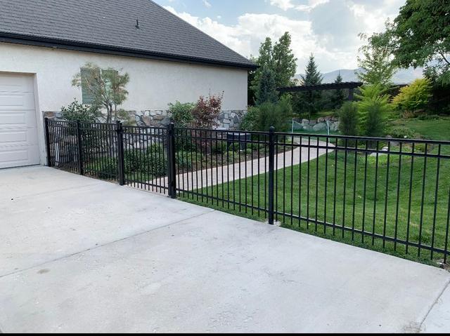 Iron Fence Protecting the Backyard