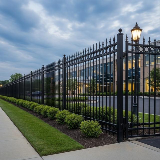 Iron Fence with Commercial Design