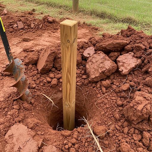 Fence Post Installation Utah County